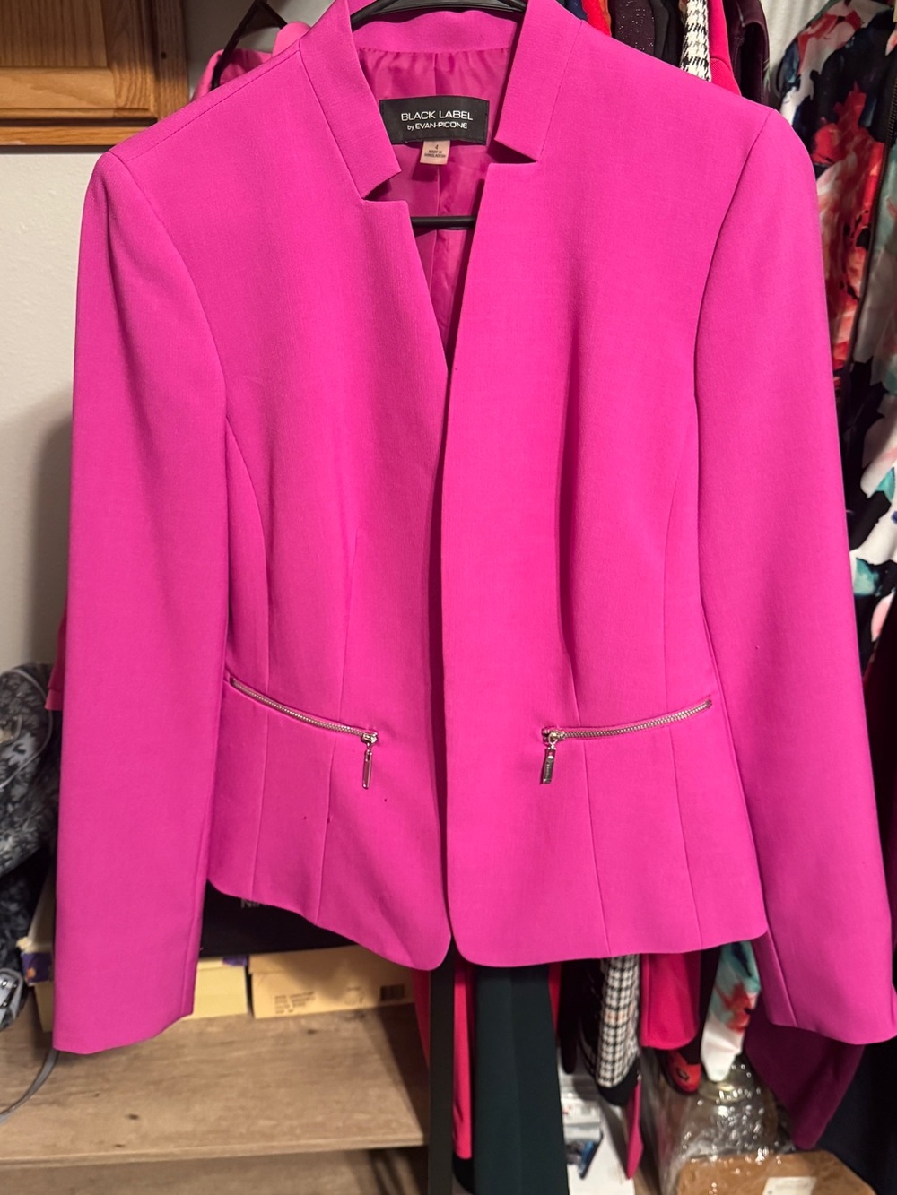 Hot Pink Women's Blazer Jacket